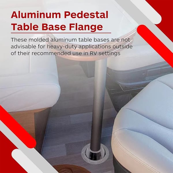 Aluminium RV bordholder 2 pakke - sølv