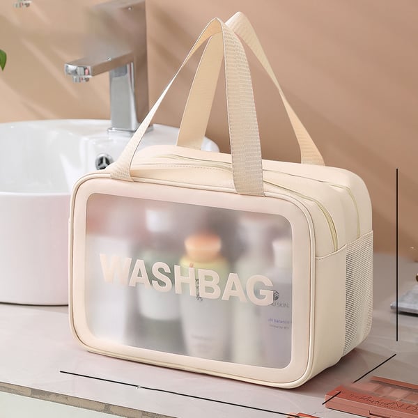 Kaksikerroksinen hygienialaukku White L