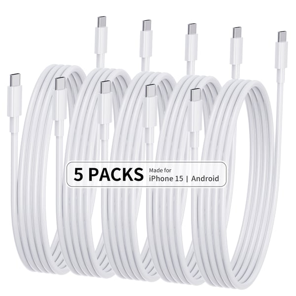 5 kpl 2M CTO C -datakaapeli, PD60W pikalatauskaapeli 5-pack M