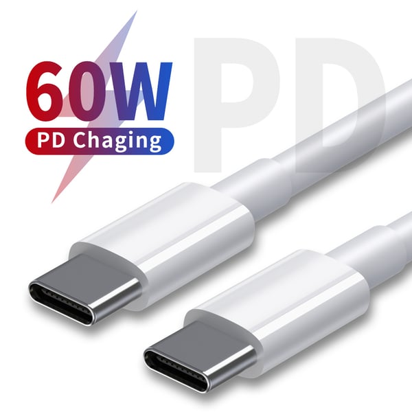 5 kpl 2M CTO C -datakaapeli, PD60W pikalatauskaapeli 3-pack