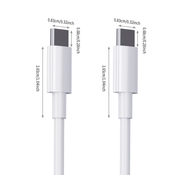 5 kpl 2M CTO C -datakaapeli, PD60W pikalatauskaapeli 3-pack