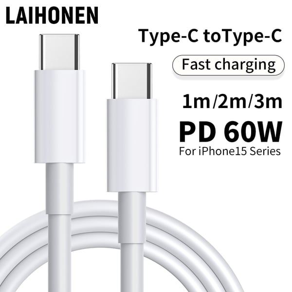 5 kpl 2M CTO C -datakaapeli, PD60W pikalatauskaapeli 3-pack