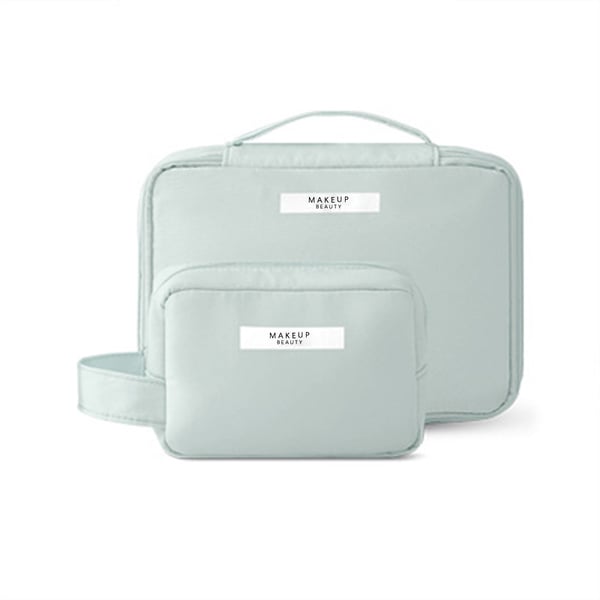 Bärbar kosmetisk väska Oxford Cloth Travel Makeup Organizer Green