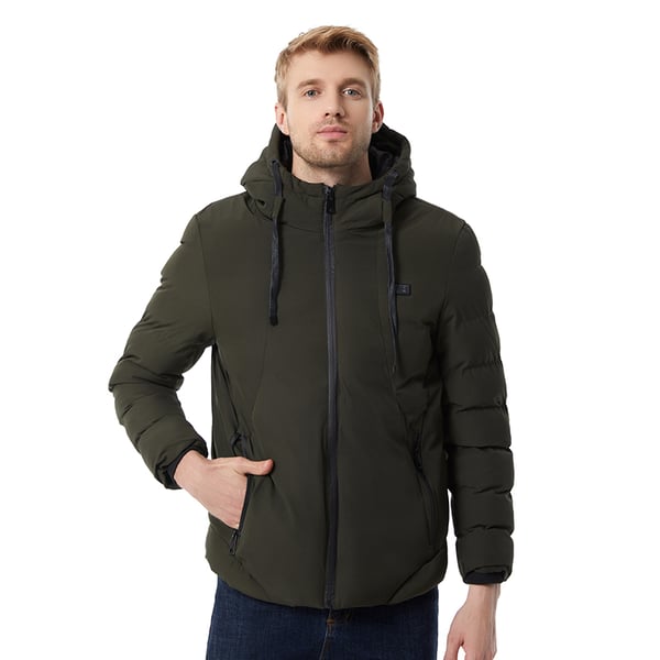 Musta lämmitetty takki - 11 vyöhykelämmitys 6XL