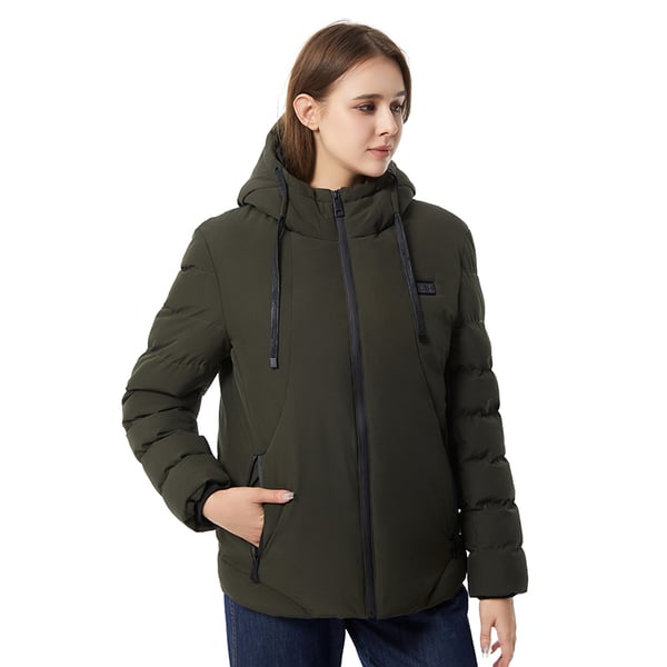 Musta lämmitetty takki - 11 vyöhykelämmitys 6XL