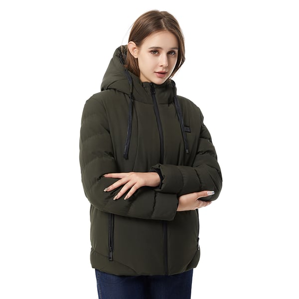 Musta lämmitetty takki - 11 vyöhykelämmitys 6XL