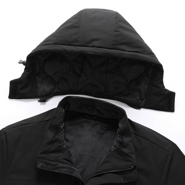 Musta lämmitetty takki - Dual Control 9 vyöhykettä 5XL