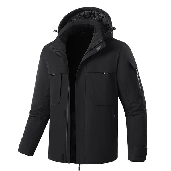 Musta lämmitetty takki - Dual Control 9 vyöhykettä 4XL
