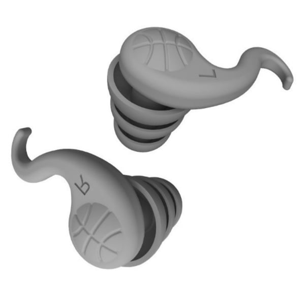 Ammattimaiset silikoniääniä vaimentavat korvatulpat Black+Grey