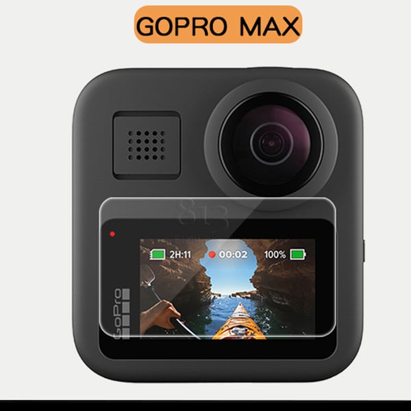 GoPro MAX skjermbeskytter i herdet glass, 2-pakning