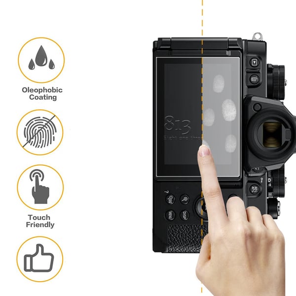 Skjermbeskytter i herdet glass til Nikon ZF, 2-pakning