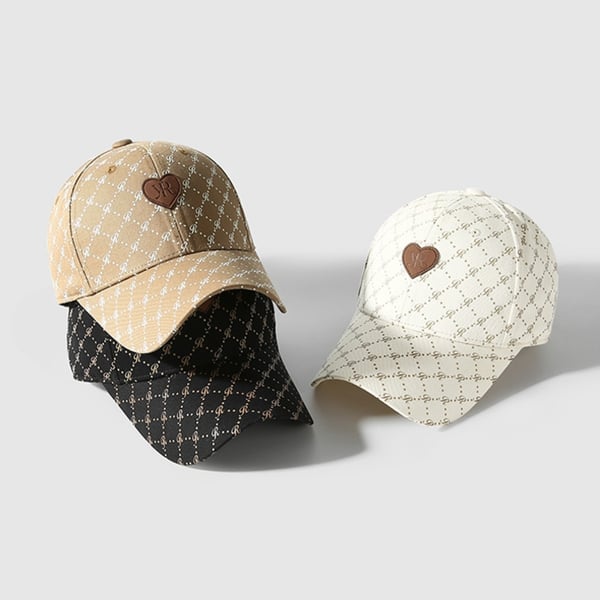 Tryckt baseballkeps White
