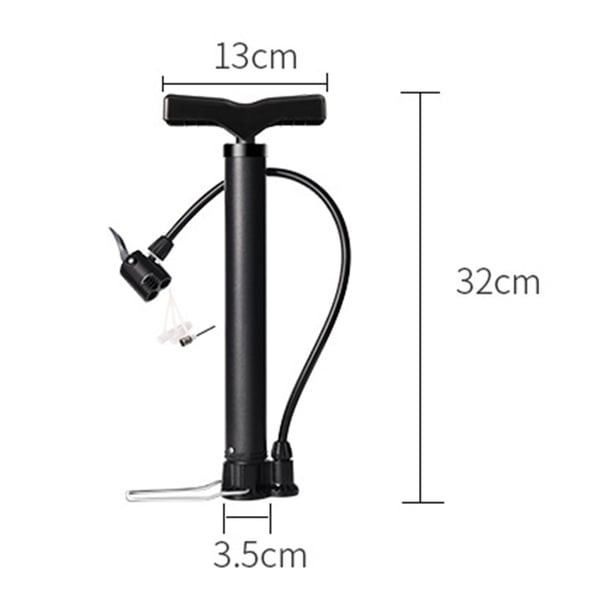 Kannettava pyöräpumppu mittarilla - Tarjoaa 150 PSI