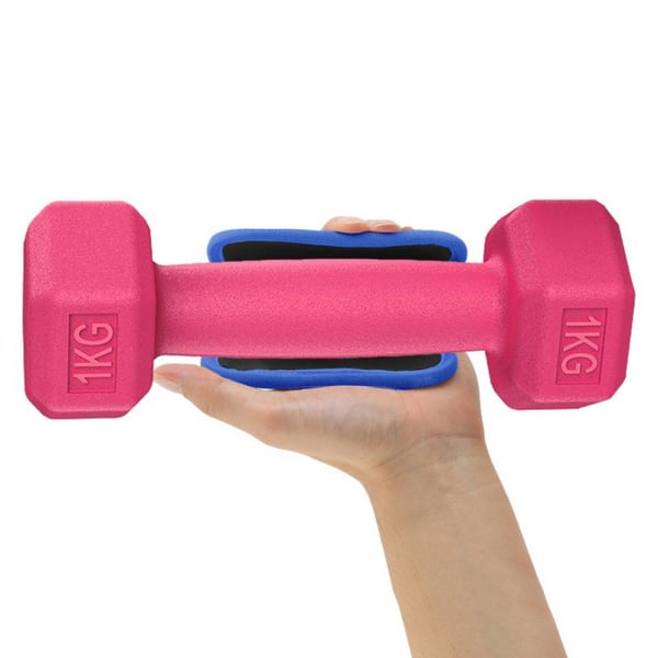 Anti-skli treningshansker 2-pack Black+Blue