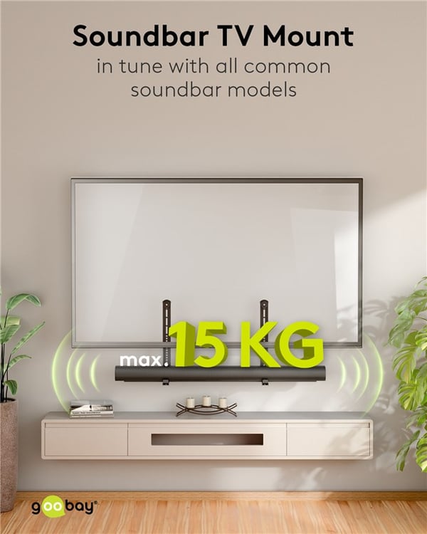 Soundbar-teline televisioille Universal, musta
