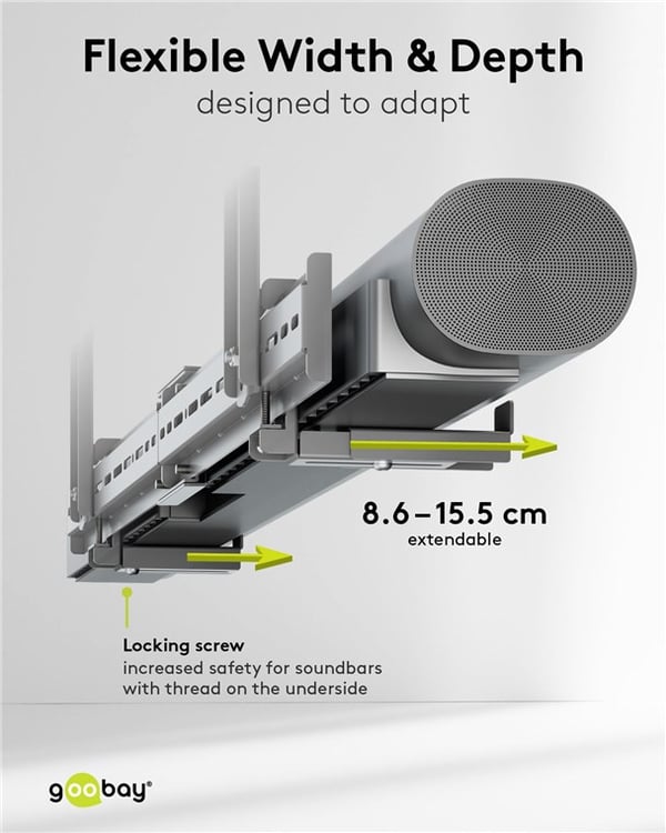 Soundbar-teline televisioille Universal, musta