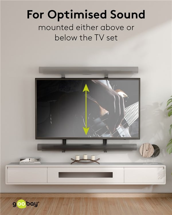 Soundbar-teline televisioille Universal, musta