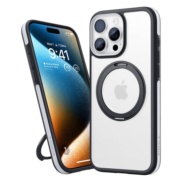 Etui Torras Ostand R Fusion for iPhone 16 Pro (Czarne)
