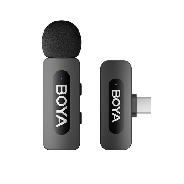 Mikrofon By-V10 V2.0 Mini USB-C Trådløs 2,4 GHz Mikrofon By-V10 V2.0 Mini USB-C Trådløs 2,4 GHz