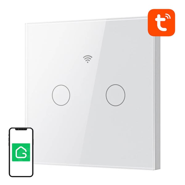 Smart berørings-WiFi-lysbryter Gosund SLS2 (valgfritt N, dobbel)