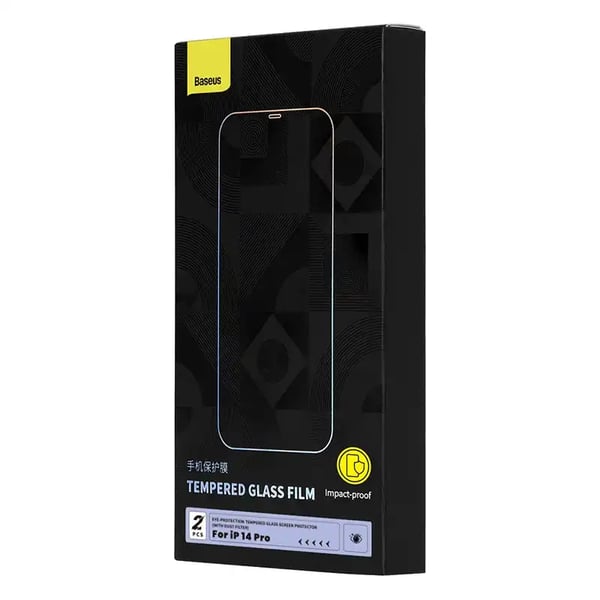 Herdet glass med øyebeskyttelsesfilter Baseus Crystal Series iPhone 14 PRO