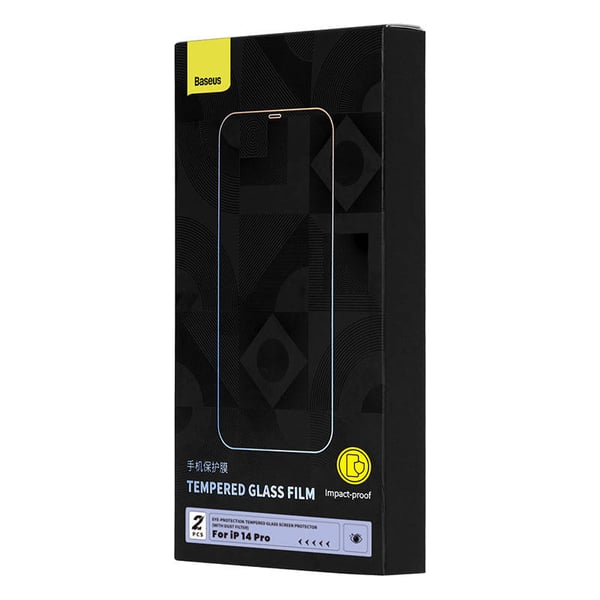 Herdet glass med øyebeskyttelsesfilter Baseus Crystal Series iPhone 14 PRO