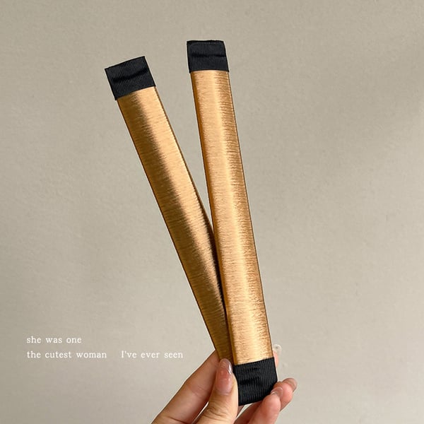 Champagne Hair Bun Maker Uanstrengt elegante frisyrer Gold