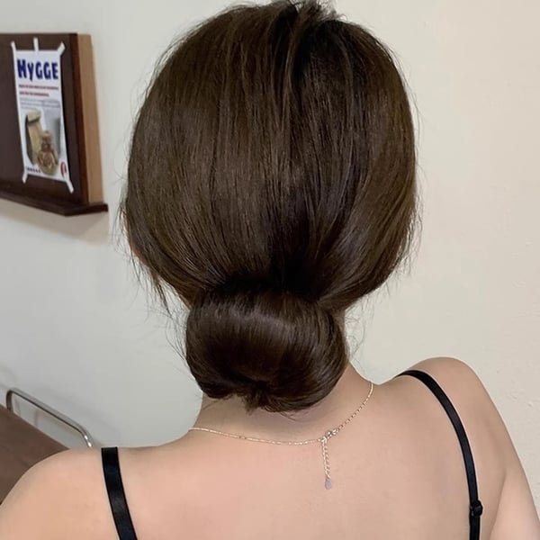 Champagne Hair Bun Maker Uanstrengt elegante frisyrer Gold