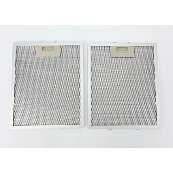 2-pak hættefilter - 300x250mm, aluminium + kulfilter