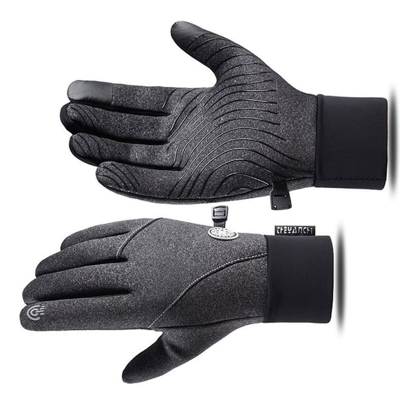 Varma vinterhandskar - Kompatibel med pekskärm Grey L