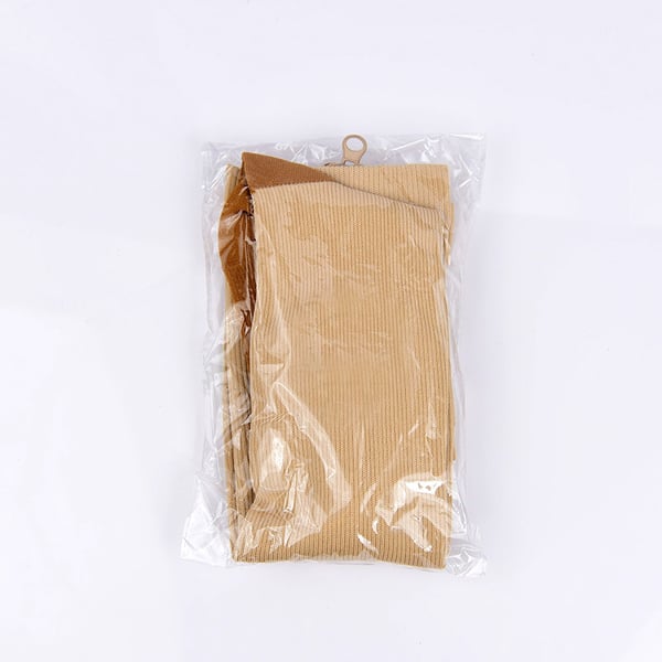 Lynlås kompressionsstrømper til kvinder og mænd Beige S/M
