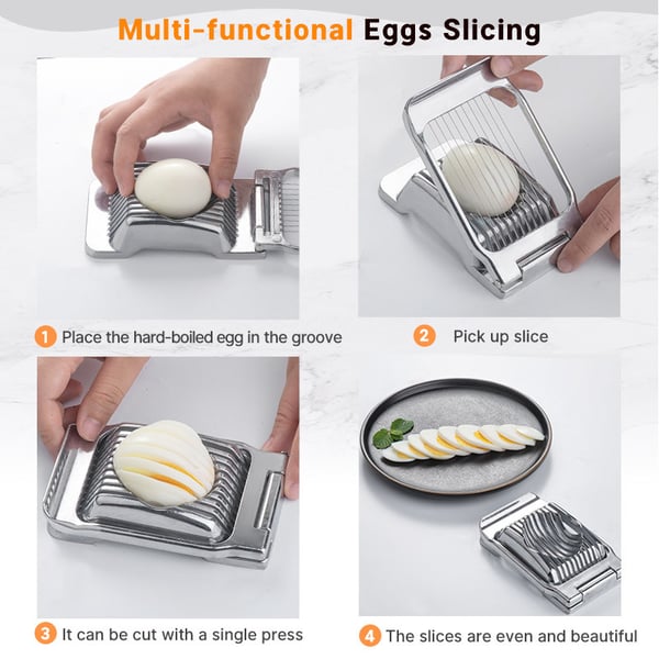 Non-stick eggeskjærer for perfekte skiver