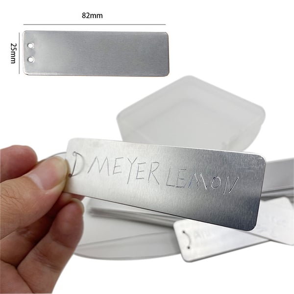 Aluminiumsetiketter til planter - 100 stk.