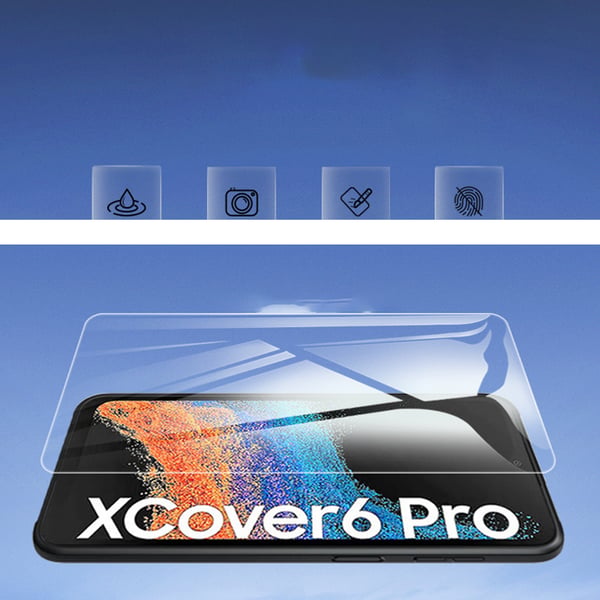 2-pakning herdet glass skjermbeskytter for Samsung Xcover6 - buet kant