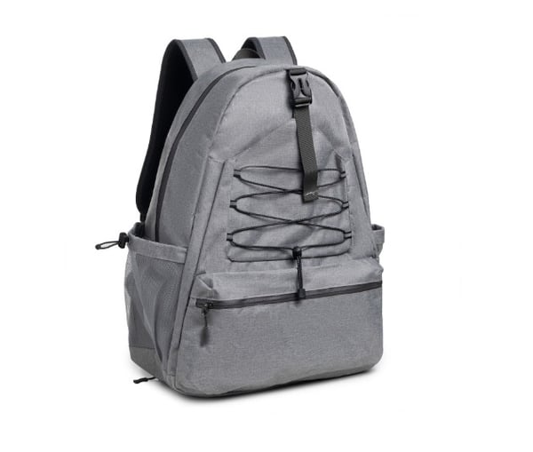 Romslig tennisveske med skorom Grey