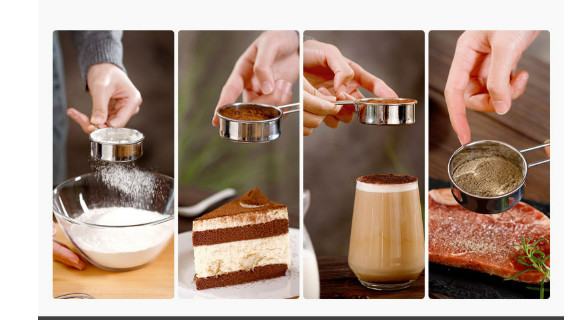 Bagesigt i rustfrit stål - finmasket si til mel, kaffe og meget mere