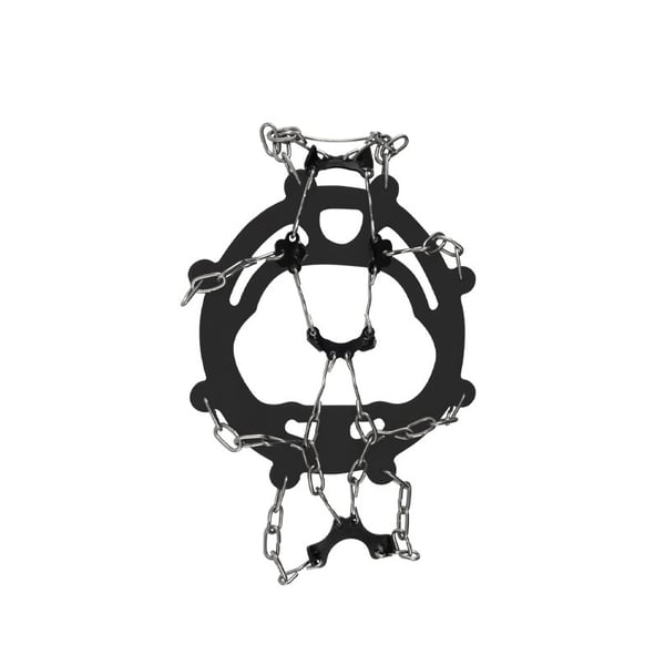 Sklisikre isbrodder - svart gummi [hvite tenner] én størrelse (passer 36-44) Black