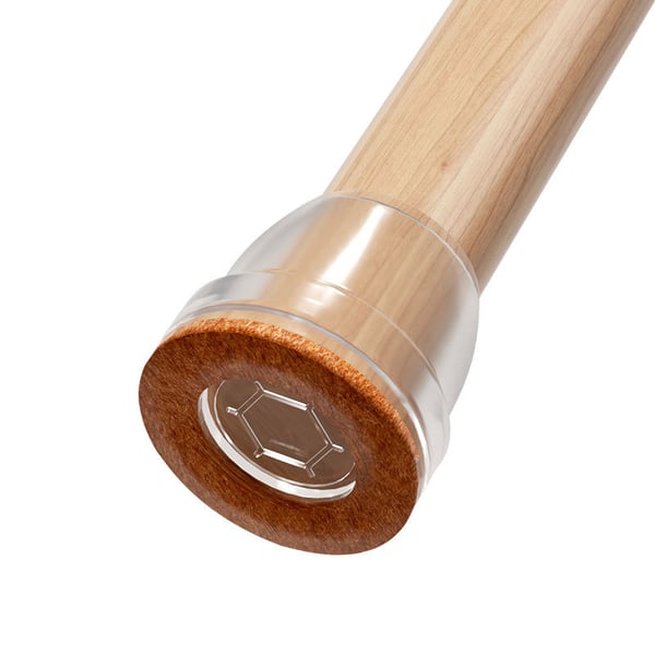 Gjennomsiktige stolbenhetter - 8-pakning LightBrown Square M