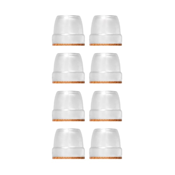Runde stolbentrekk (8-pakning) Transparent L