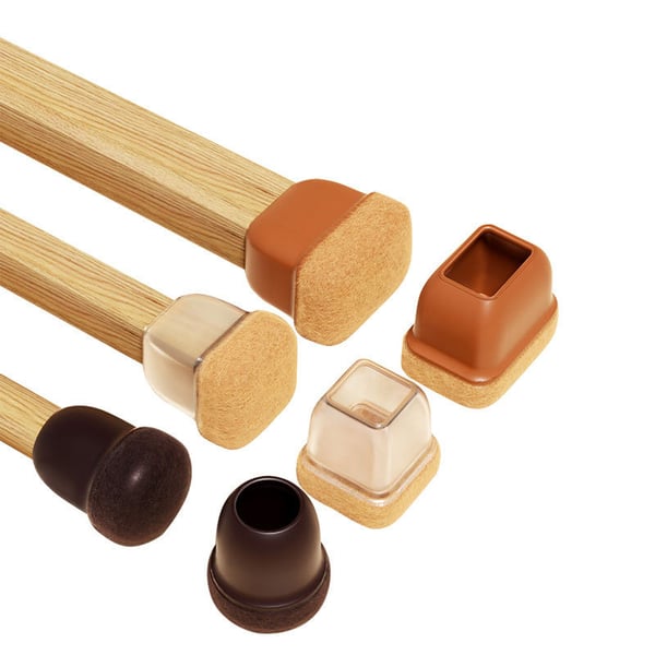 Runde stolbentrekk (8-pakning) Transparent L