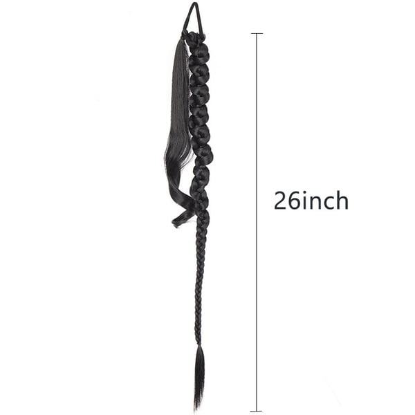 Mustat Twist Braids -pidennykset (2 kpl)