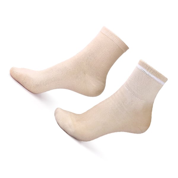 Gel-Infused Full Sokker til Komfort og Støtte Beige