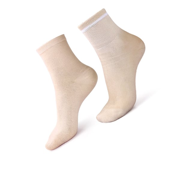 Gel-Infused Full Sokker til Komfort og Støtte Beige