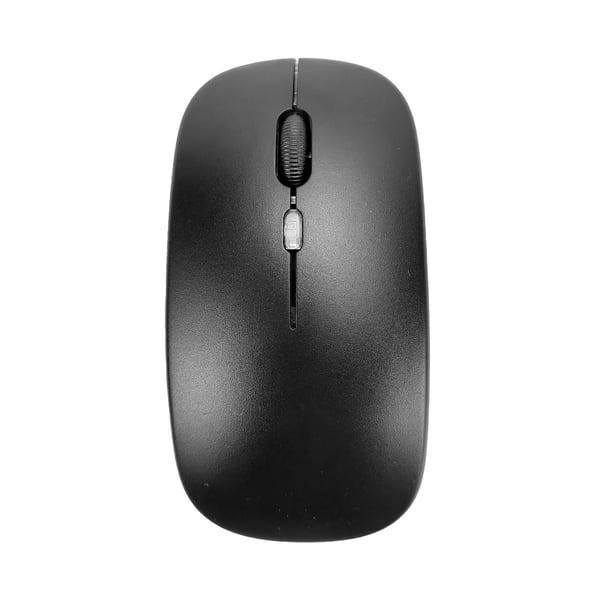 Trådlös mus - 2,4G + Bluetooth, dubbelt läge, belyst svart