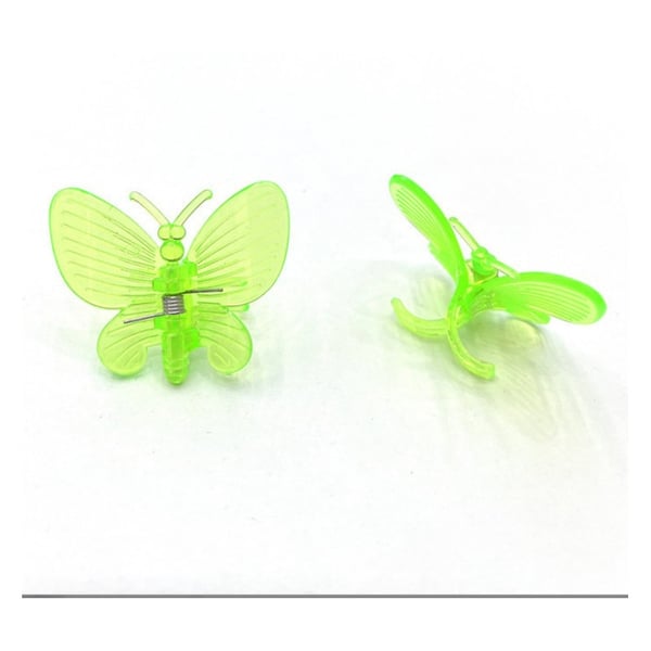 100 stk. orkideklips, plantesstøtteklips for orkideer, fargerike plastklips for klatreplanter