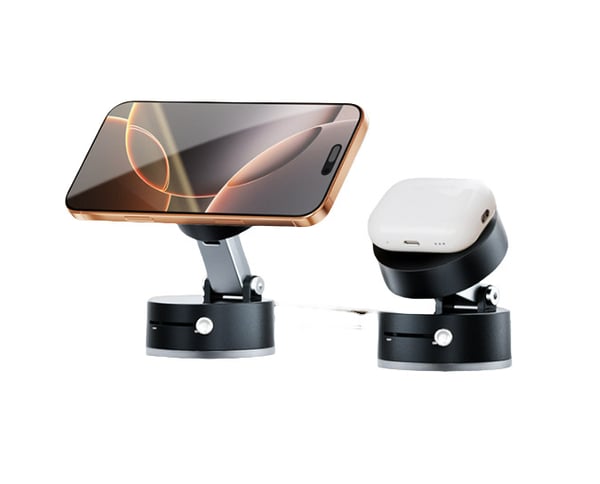 Magnetisk biltelefonholder med sammenleggbart stativ Black