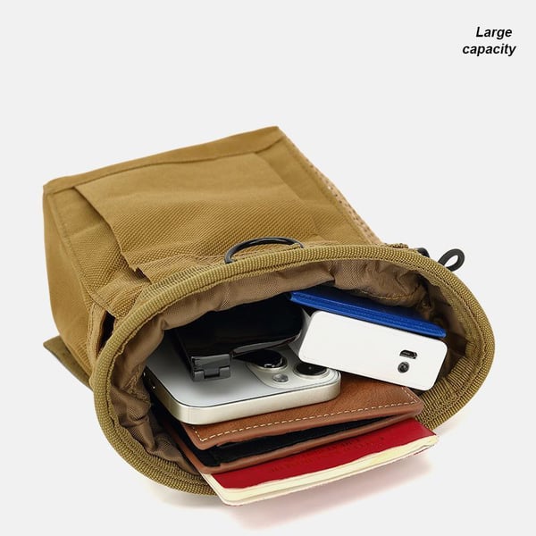 Taktisk Molle-veske, kompakt EDC-arrangør Khaki