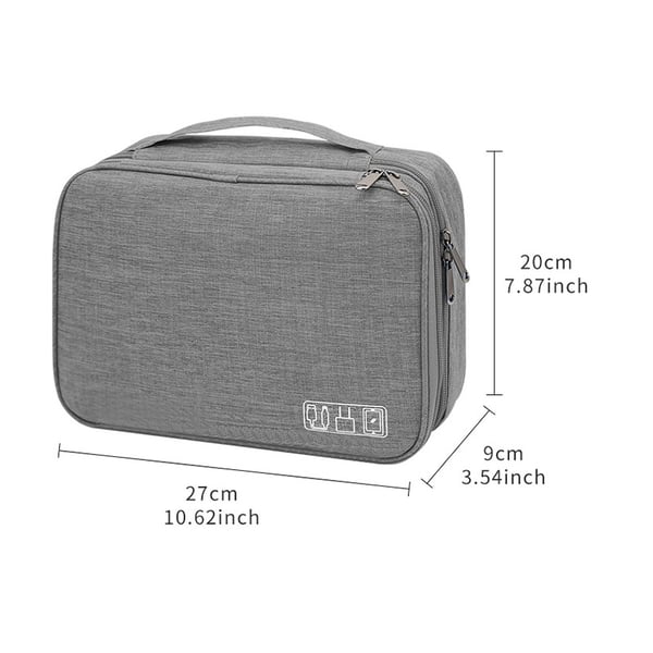 300D Cationic -elektroniikkalaukku Grey