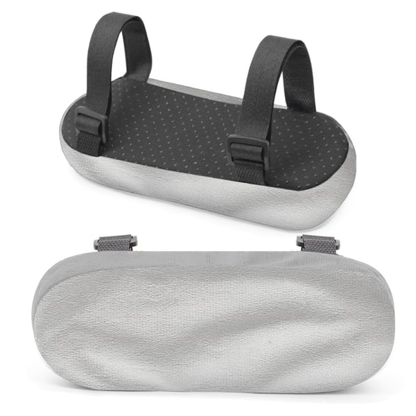 Ergonomisk armlenepute for stol, minne skum albue støtte Grey