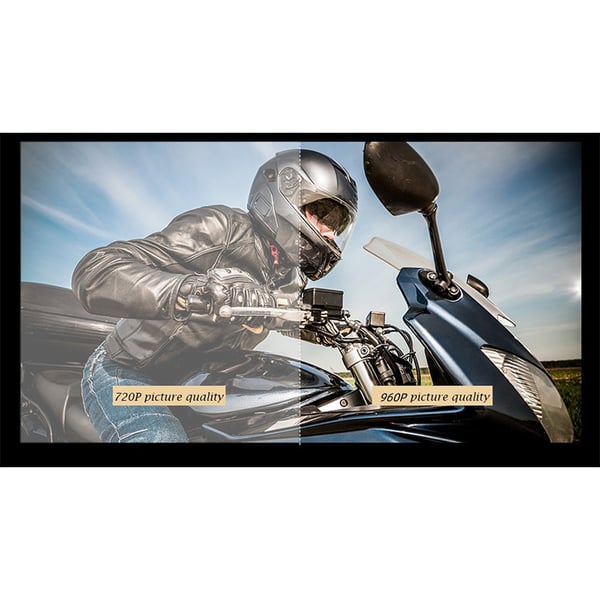 Motorsykkel Dash-kamera med 170° vidvinkellinse